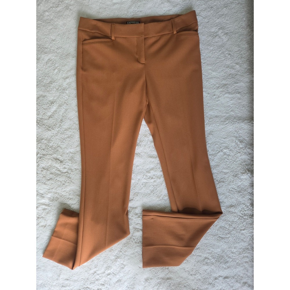 Express Columnist 6R Camel Brown High Rise Barely Boot Dress Pants Trousers